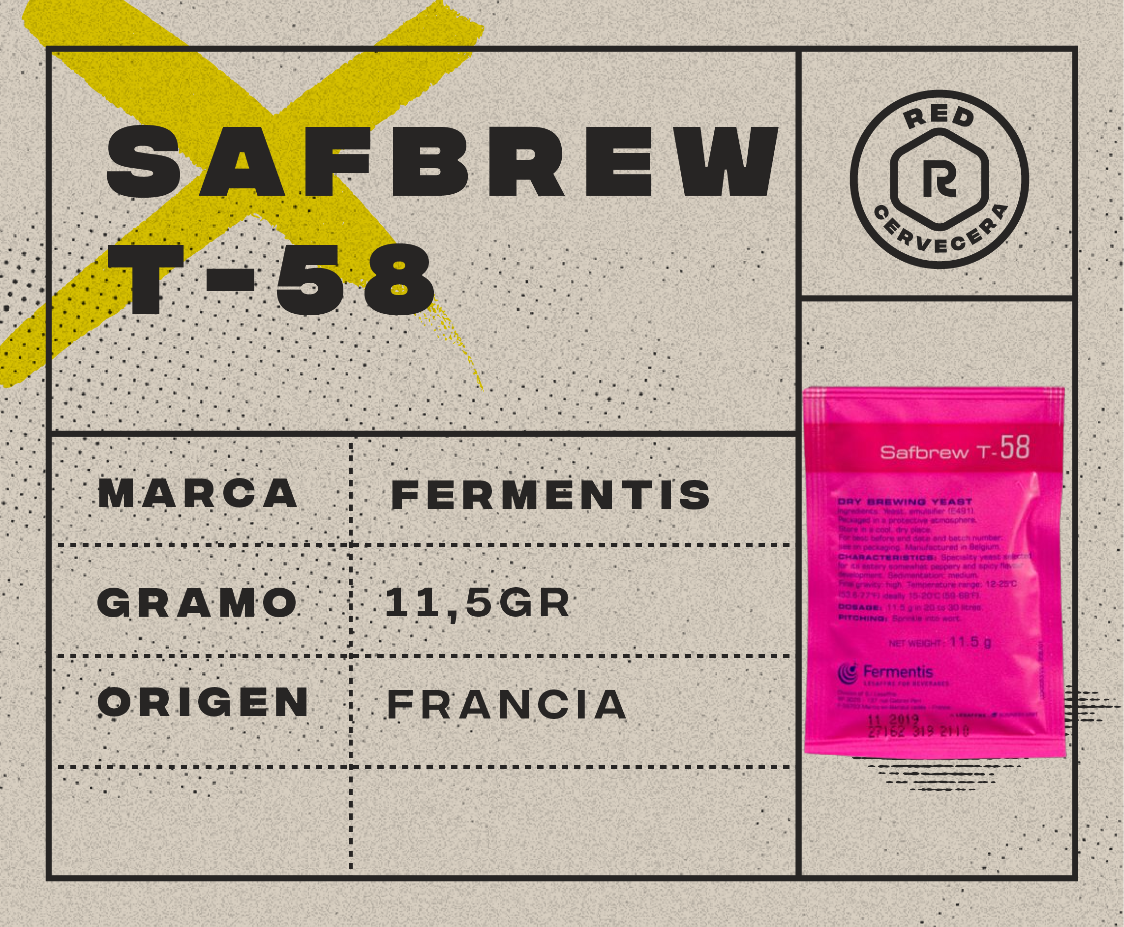 Safbrew T-58 sachet 11g