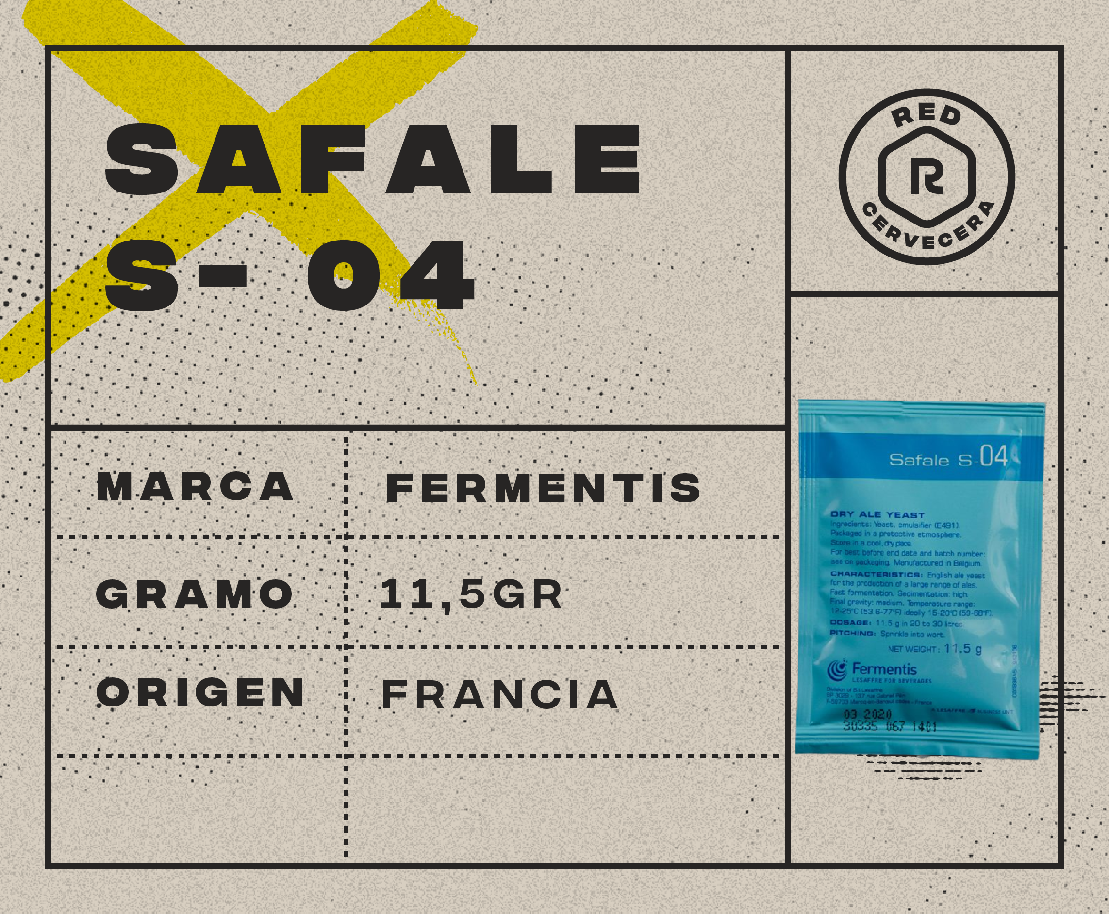 Safale us-04 sachet 11g