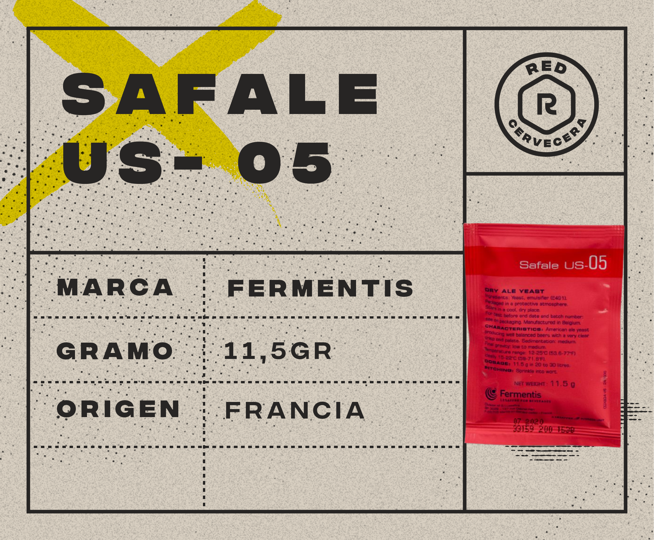 Safale us-05 sachet 11g