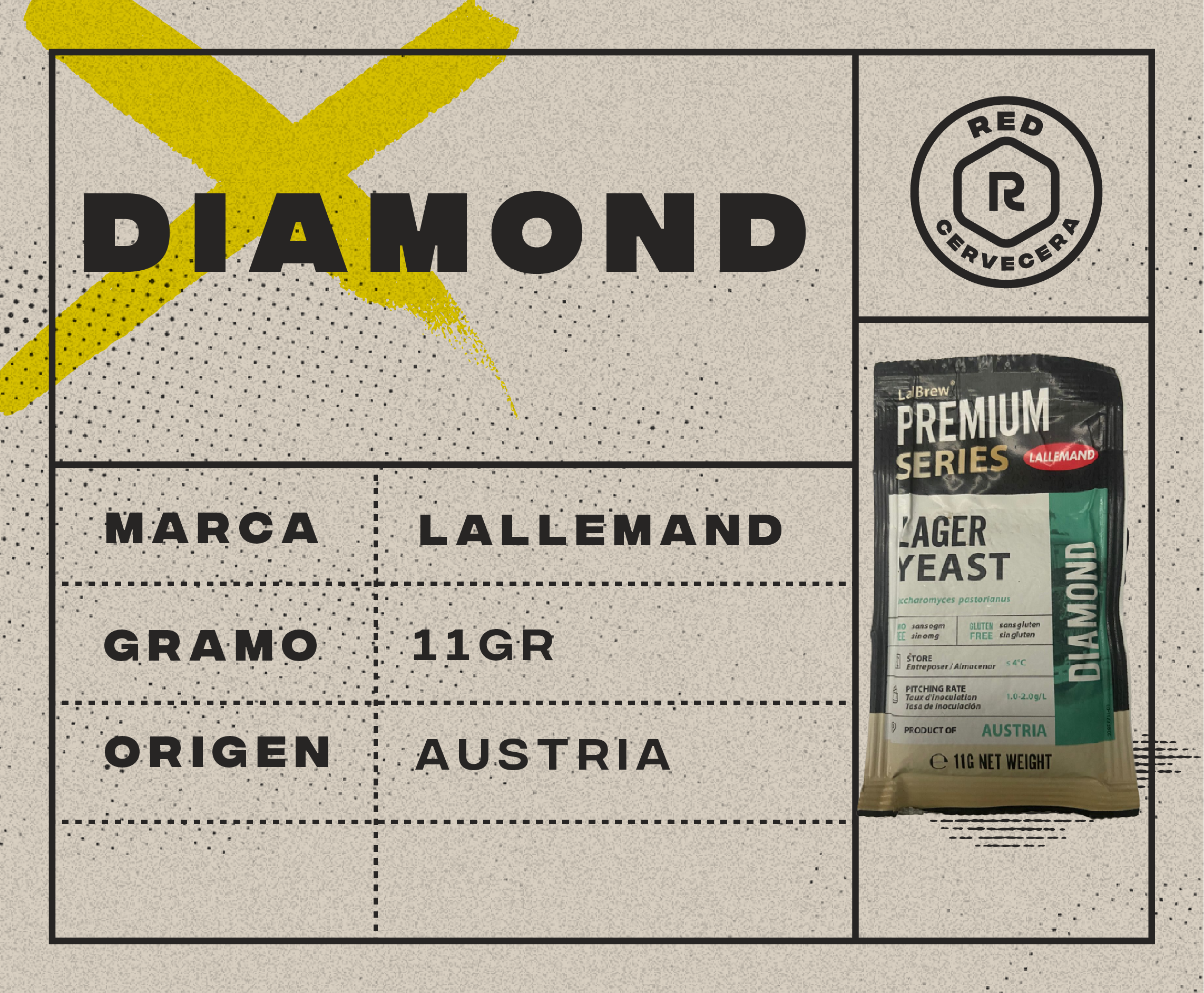 Diamond Lager sachet 11g