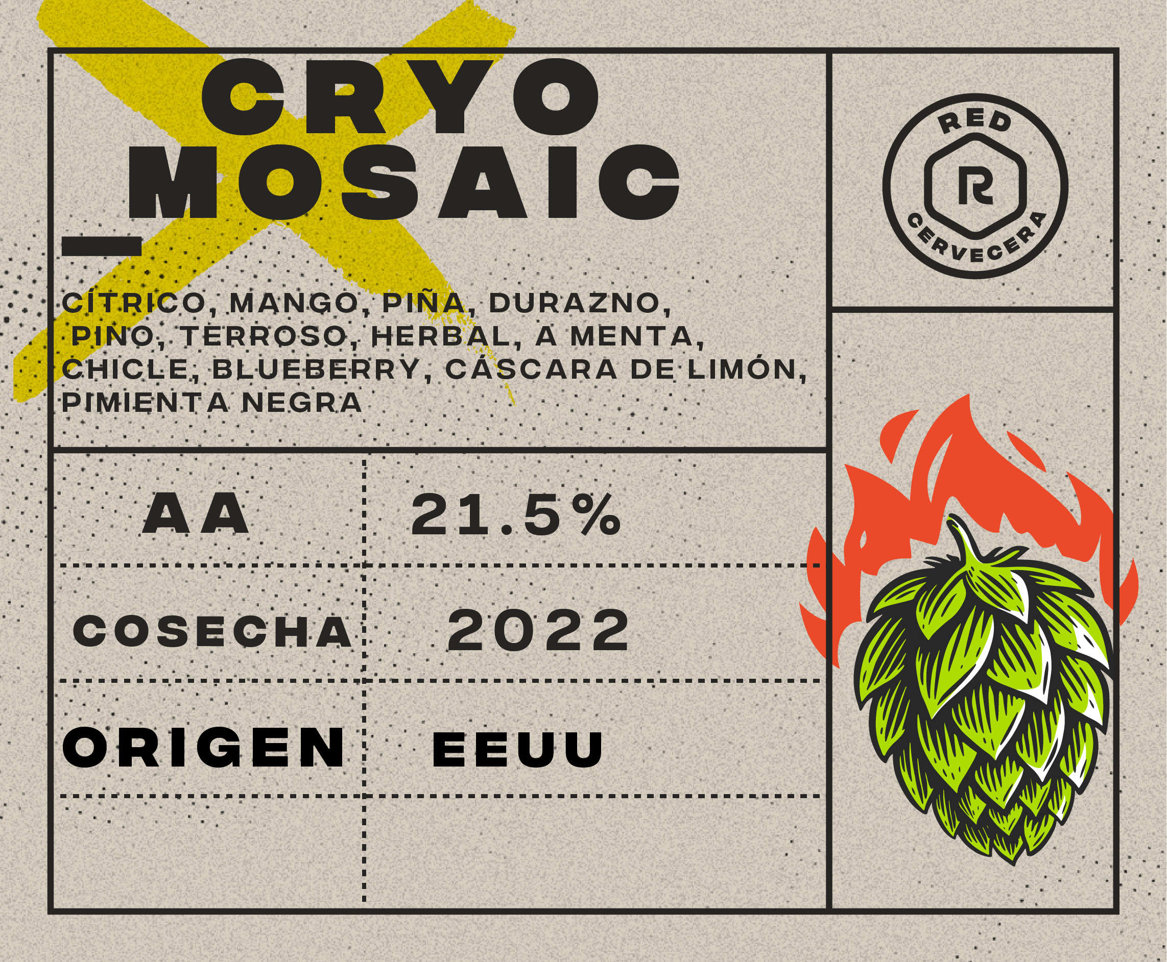 Mosaic Cryo Hops 21.5%AA (1g.)