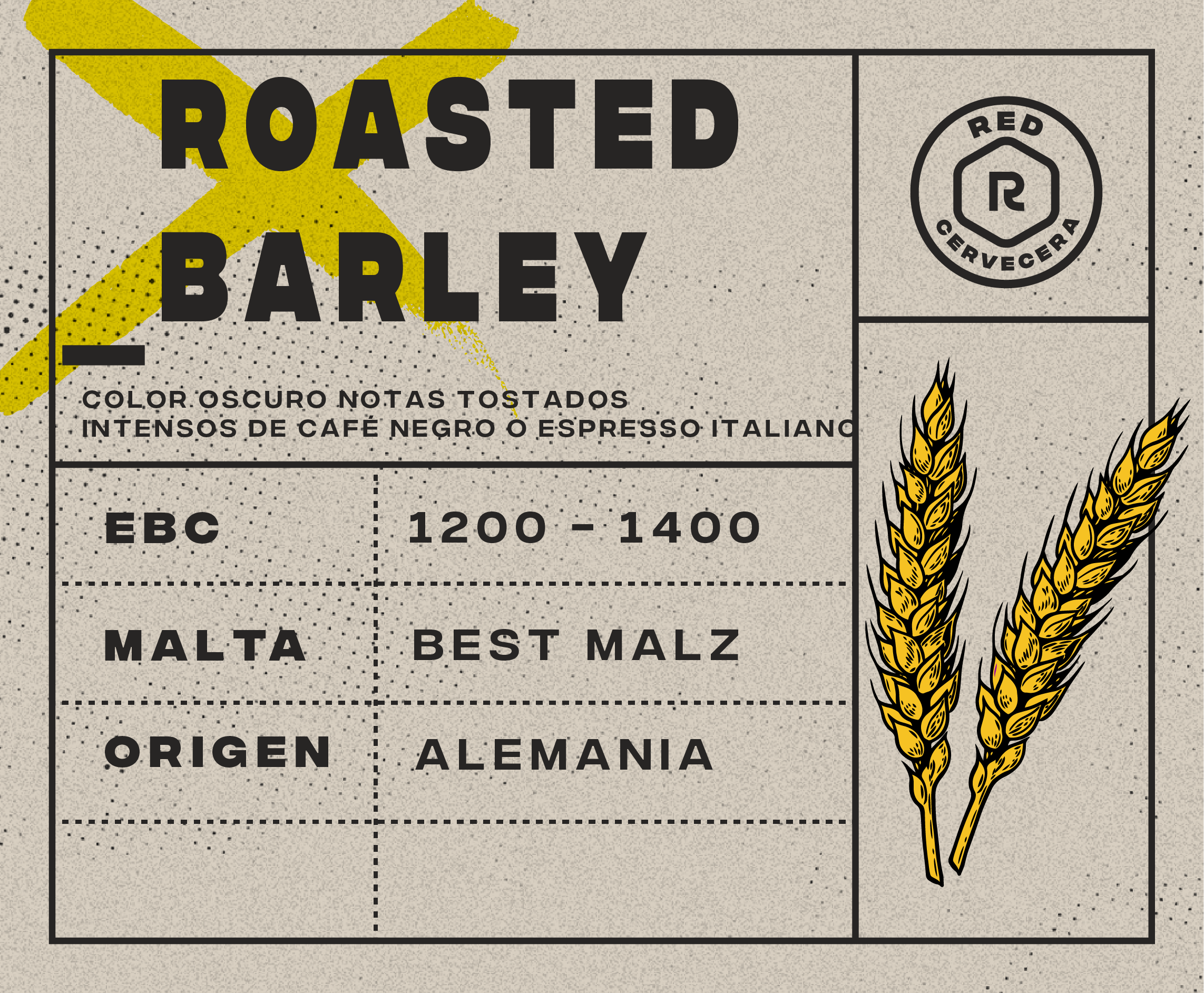 22-Roasted Barley (EBC 1,200-1,400) – (1 Kg.)
