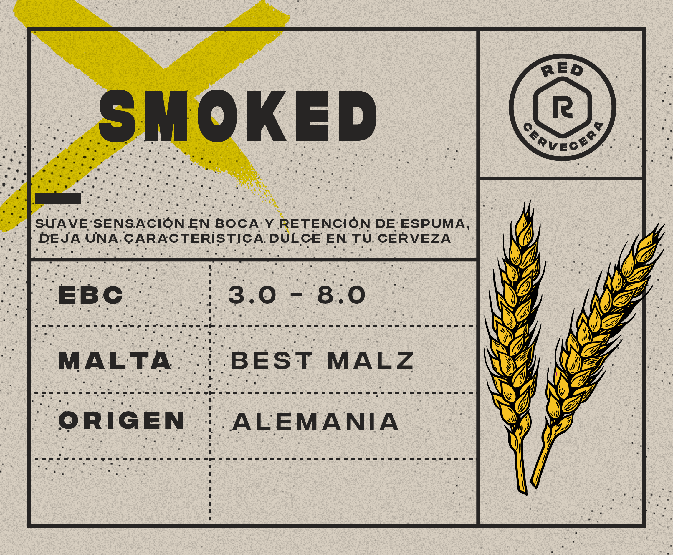 28- Smoked Malt (EBC 3 – 8) (1 kg)